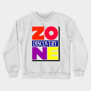 90s Defunct Zone Discovery Crewneck Sweatshirt